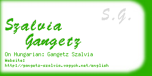 szalvia gangetz business card
